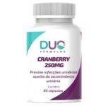 Cranberry 250mg – Suplemento Natural | Previne Infecção Urinária, Melhora Incontinência e Desodoriza a Urina | 60 Cápsulas