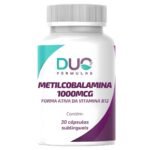 Metilcobalamina 1000mcg Suplemento de Vitamina B12 – Alta Absorção – 30 Cápsulas