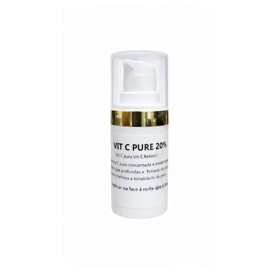Design sem nome (16) Vitamina C Pura 20% Facial com Vitamina E e Retinol | Anti-Idade Clareador | Firmeza da Pele - Imagem 1